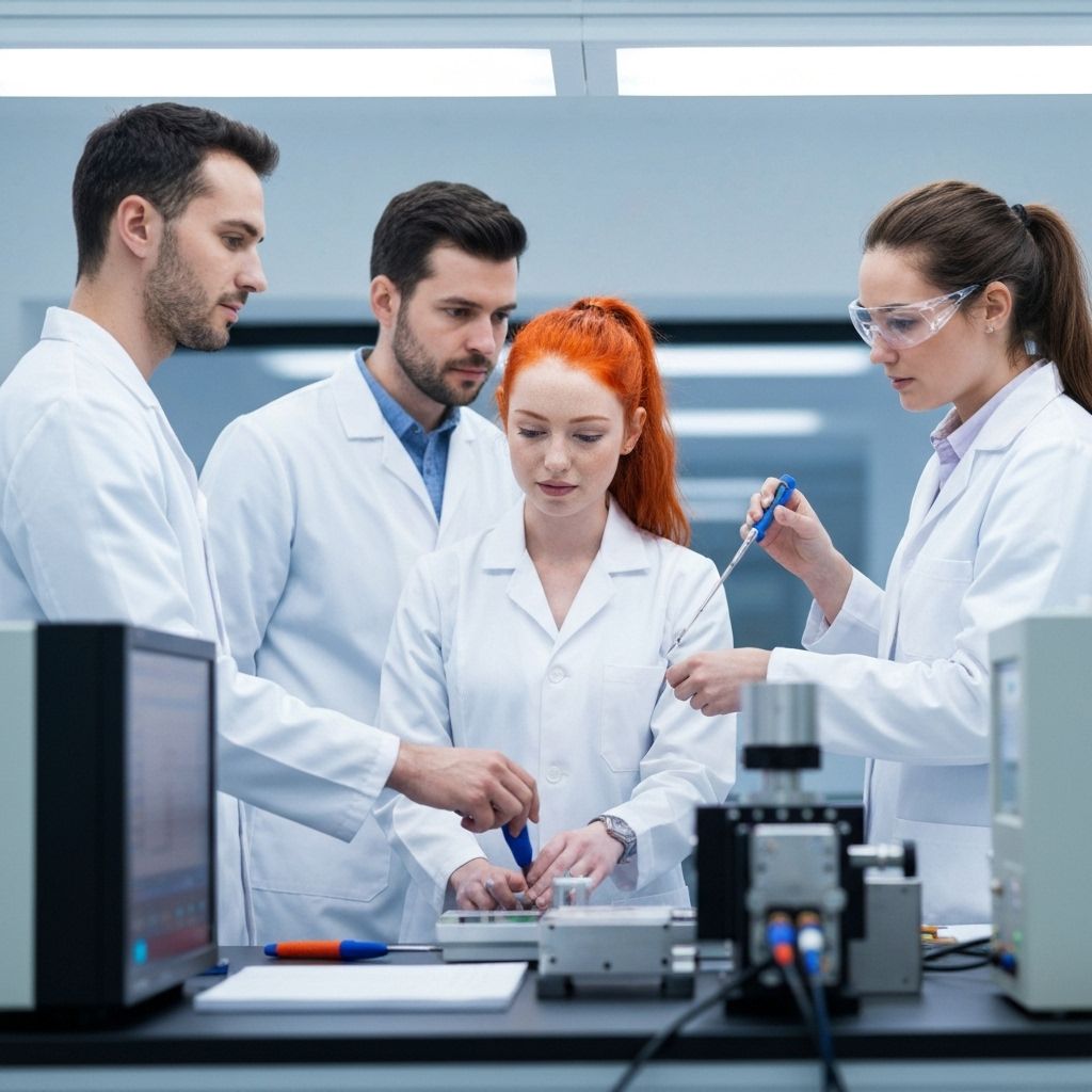 Professional team at work